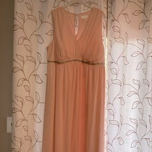 Tevolio Pink chiffon dress xxl